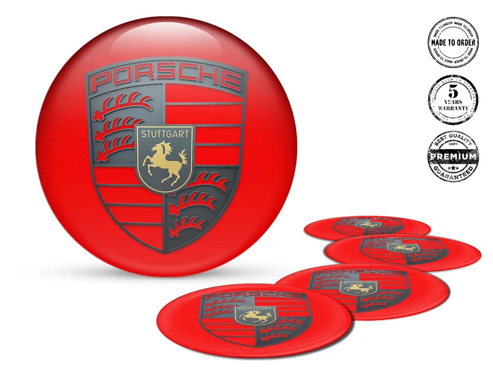 Porsche Aufkleber Dome Edition Harz Emblem Labels